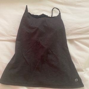 dark grey gap fit tank top